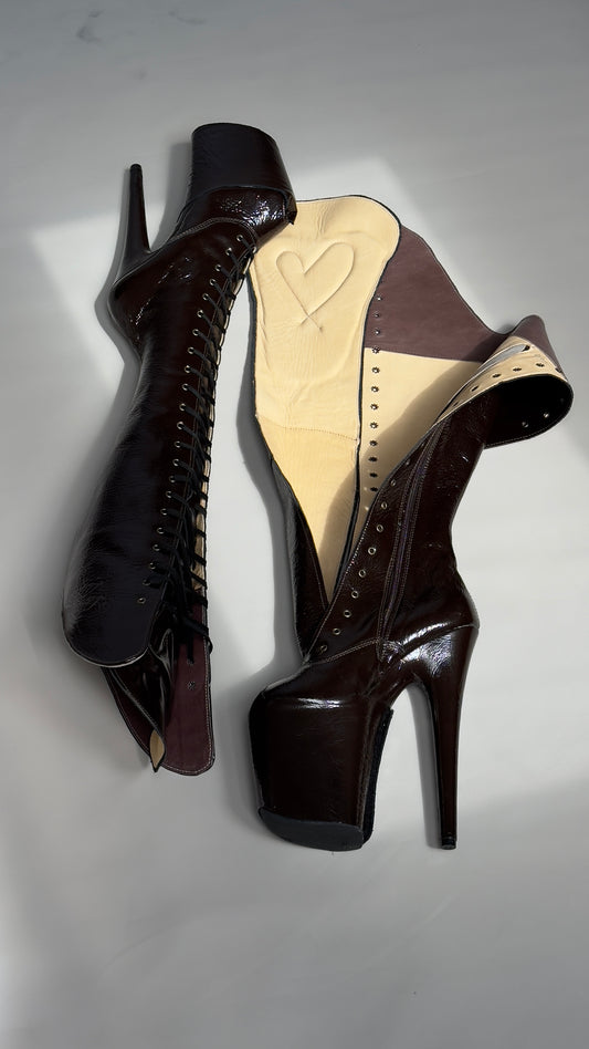 PRE-ORDER Overknee in Deep Rich Brown